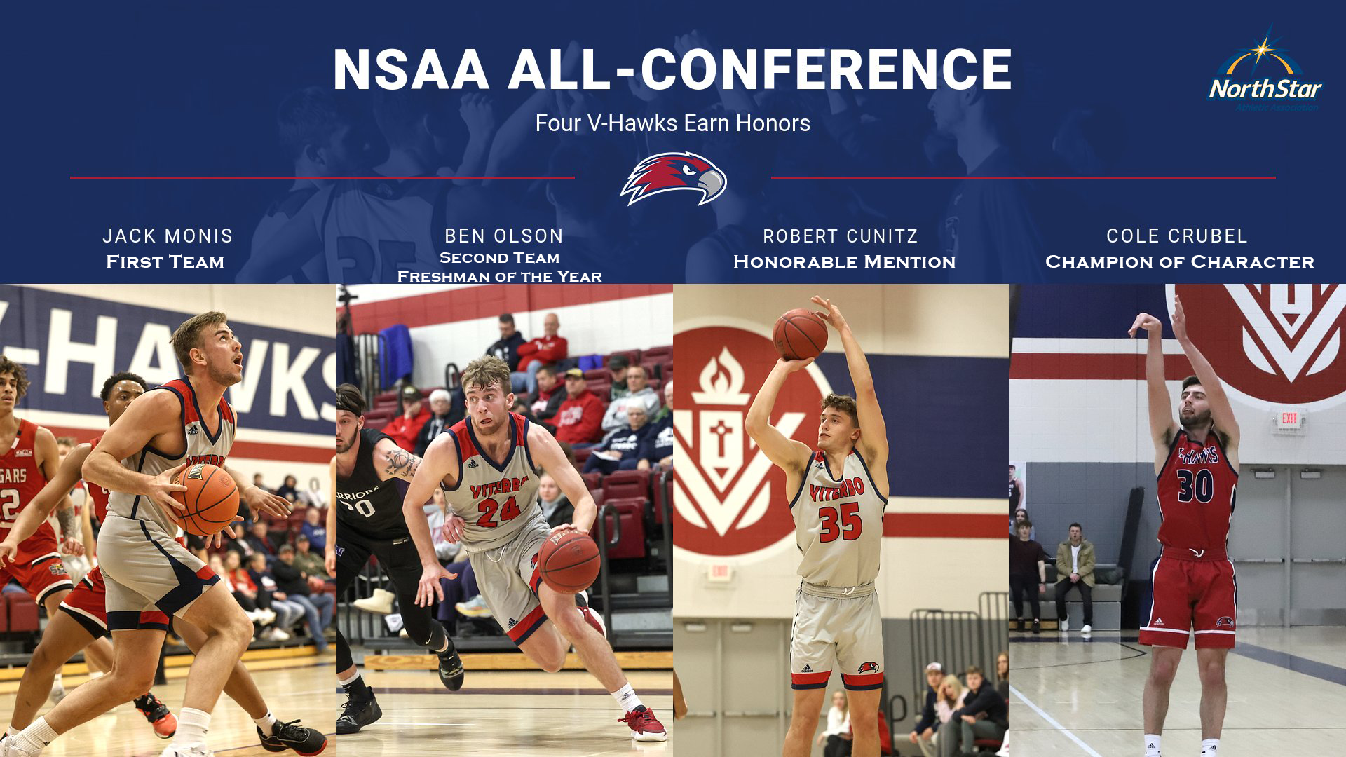 Four V-Hawks Earn All-NSAA Awards