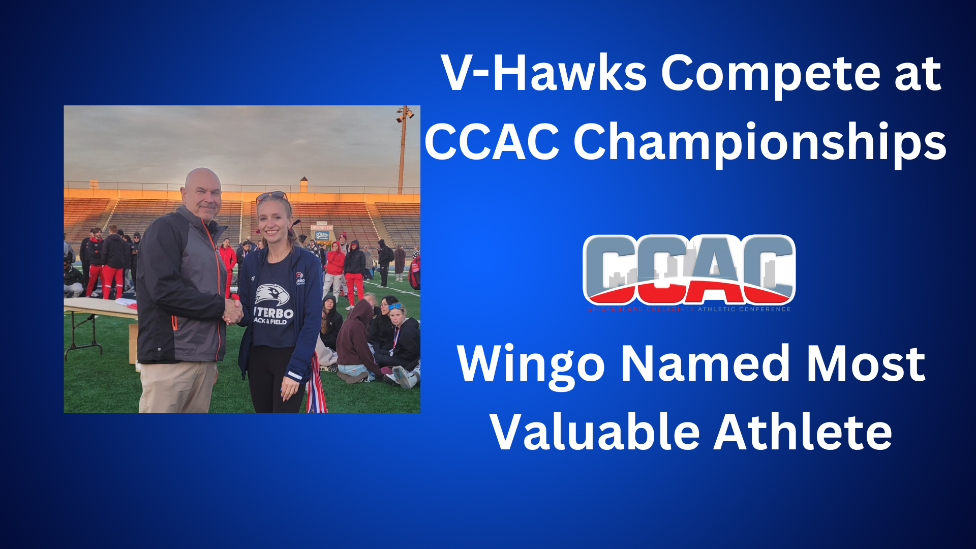 Wingo Named Most Valuable Athlete at CCAC Championships