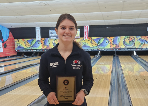 V-Hawks Compete in Third Conference Competition, Emily Newbauer with All-Tournament