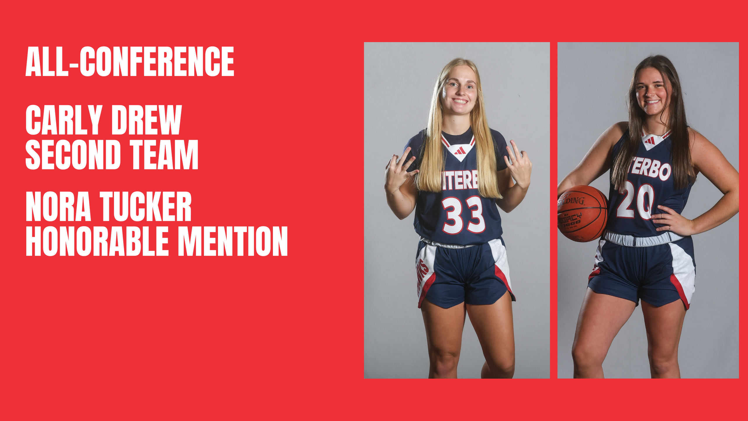 Carly Drew and Nora Tucker Earn All-Conference Honors